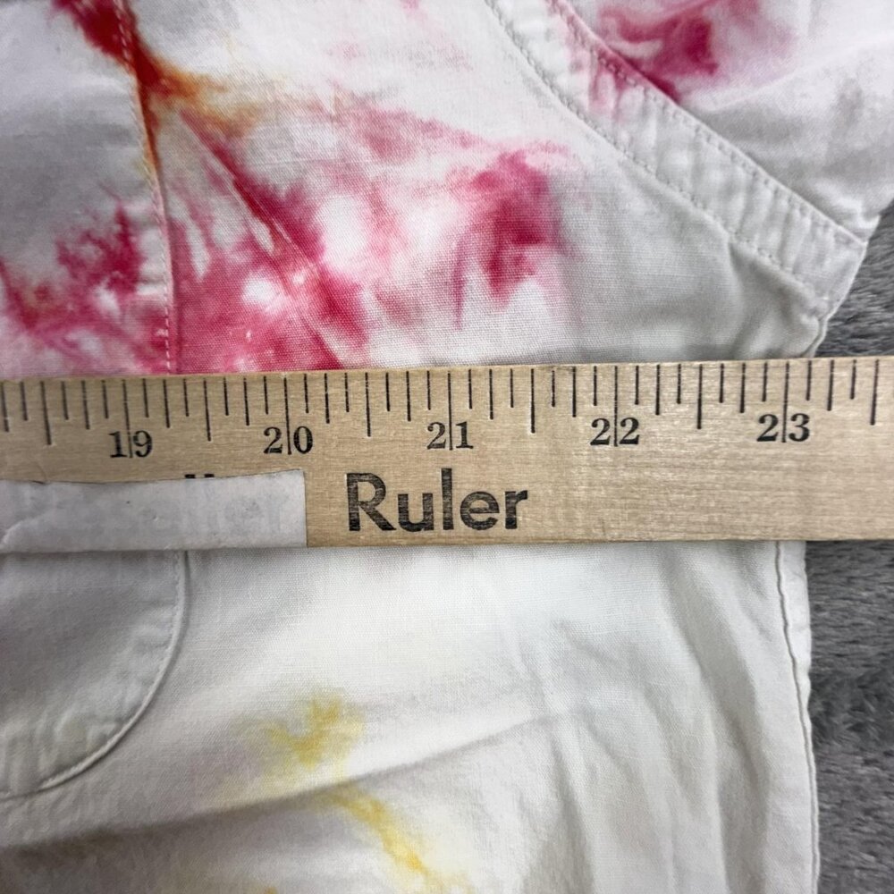 Vintage Banana Republic Shirt Mens Large Tie Dye Button Up Short Sleeve 80s - Picture 12 of 14